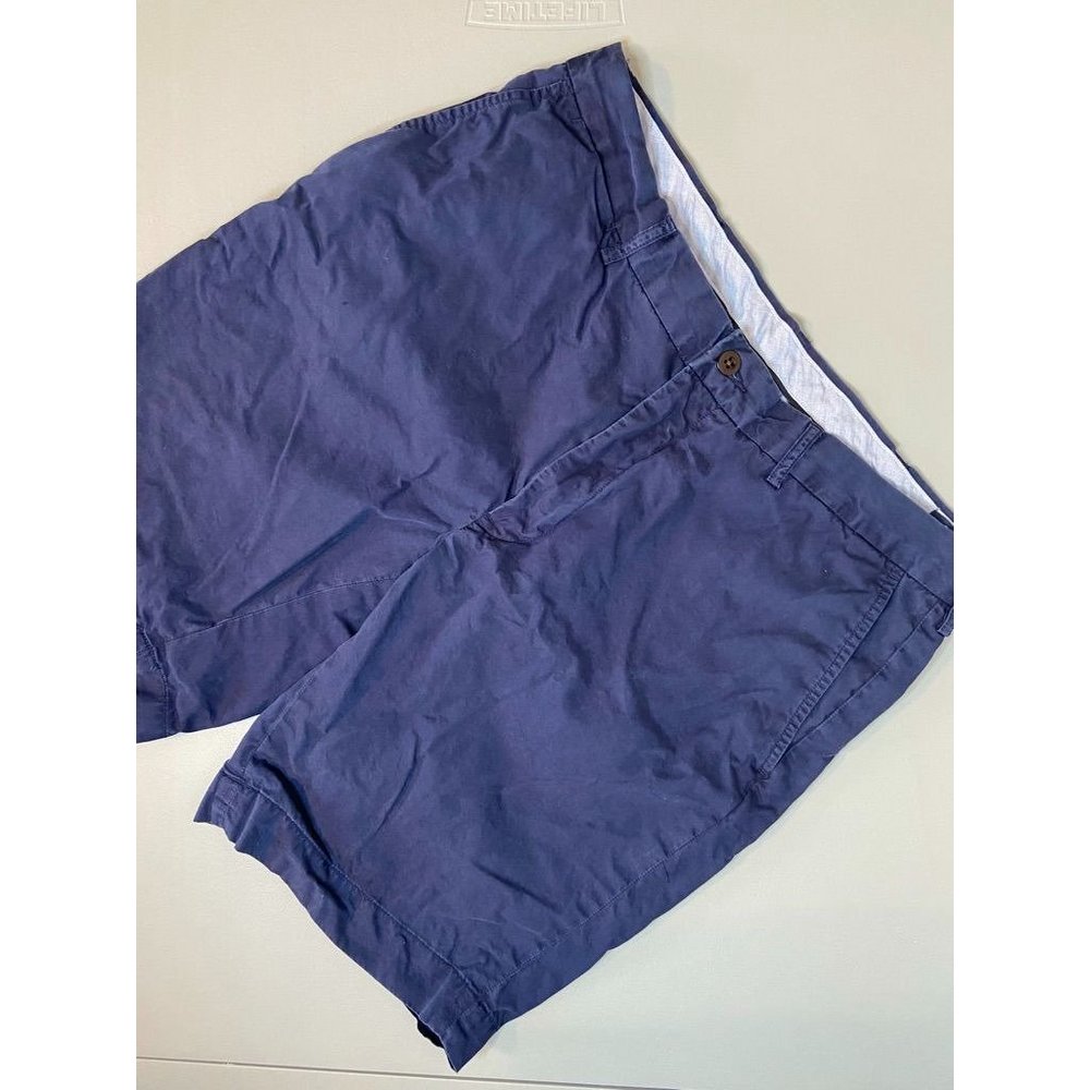 POLO Ralph Lauren men's 35 waist classic fit‎ navy chino shorts 9" inseam casual